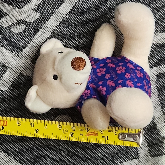 Build a Bear Velvet Teddy 3" Plush Purple Hawaiian Swimsuit Stuffed Animal Toy - Picture 9 of 9